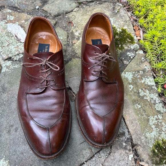 Two Boot New York Brown Leather Men\'s Dress Shoes sz 13